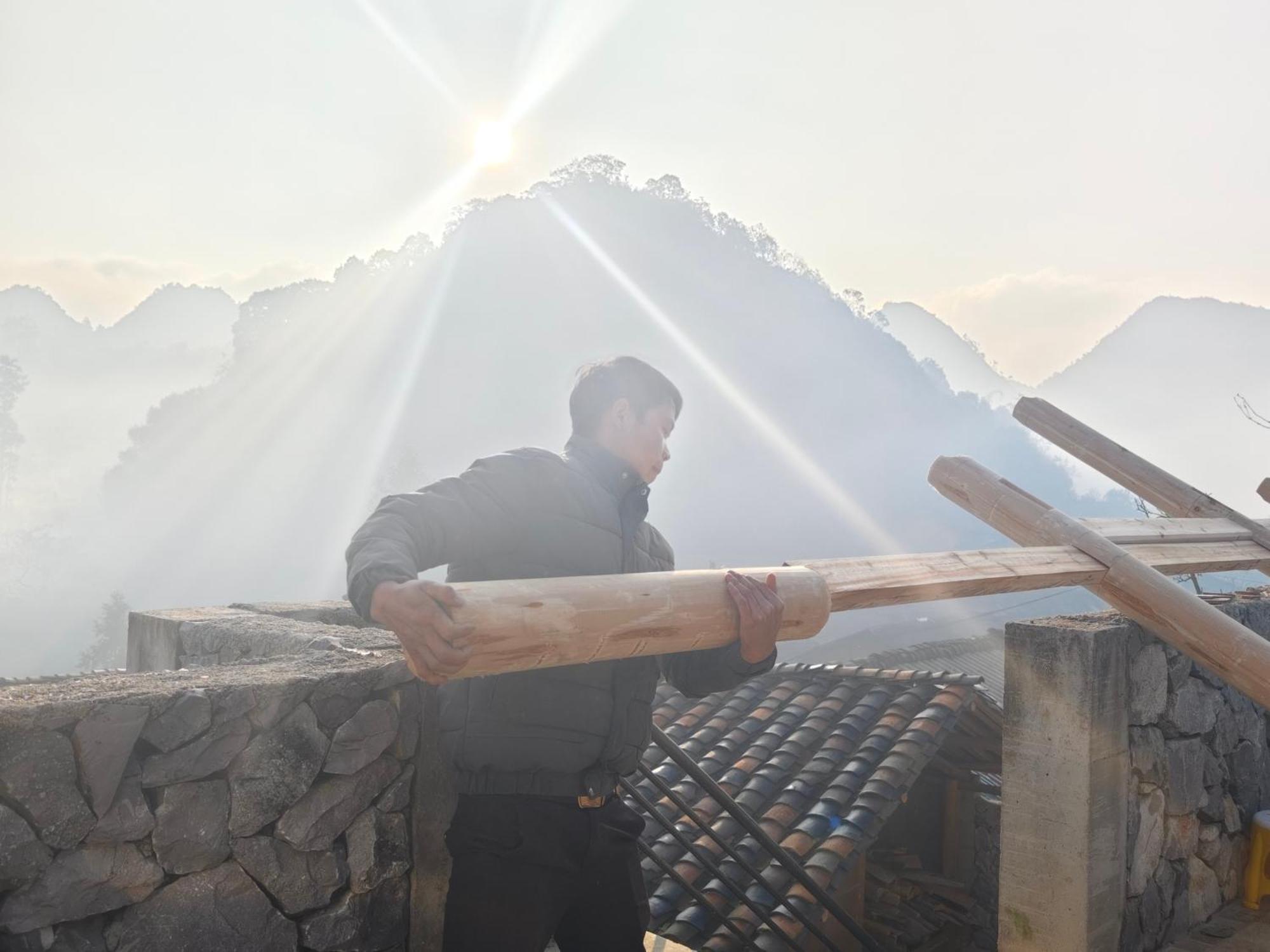 Nha Co Lao Xa Homestay Hmong & Bungalow Air Conditioner 동반 외부 사진